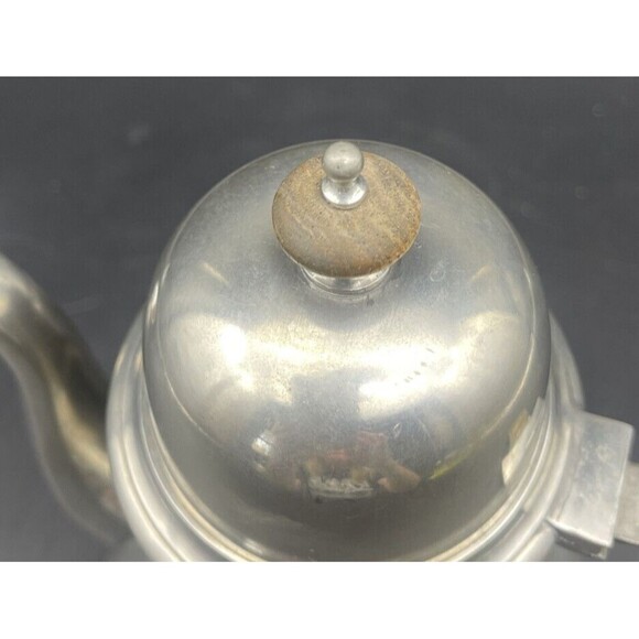 VTG John Somers Handmade Brazilian Pewter Teapot Stamped 10” - Picture 5 of 8